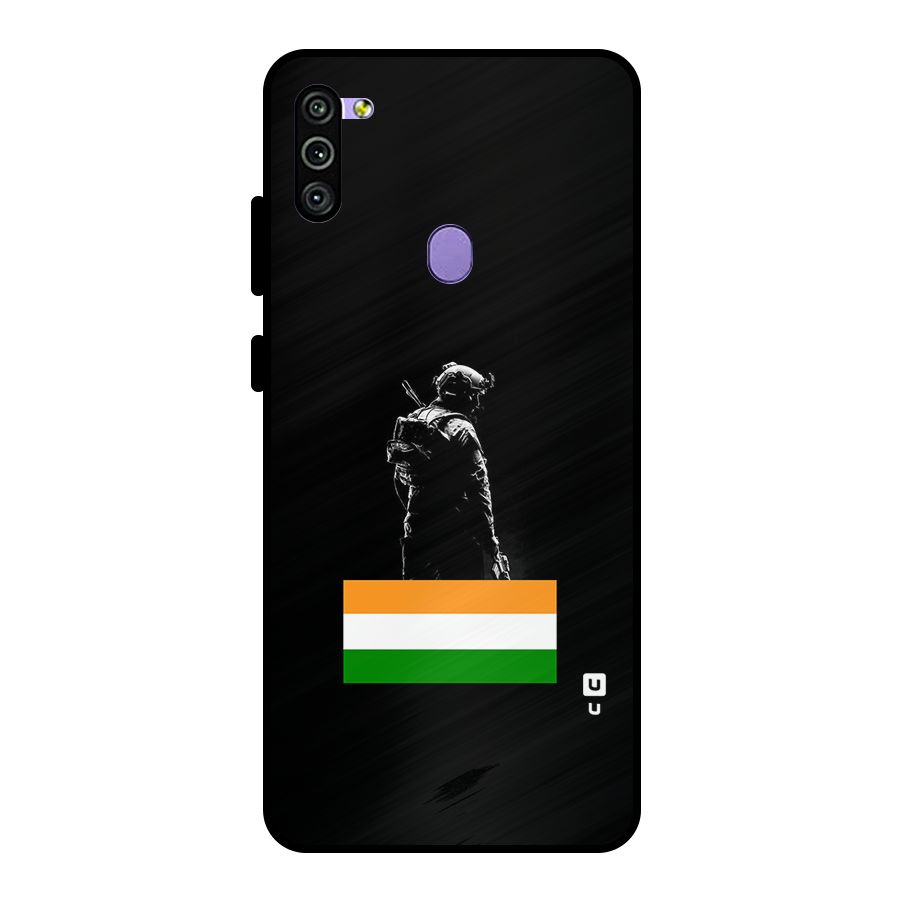 Commando Respect Metal Back Case for Galaxy M11