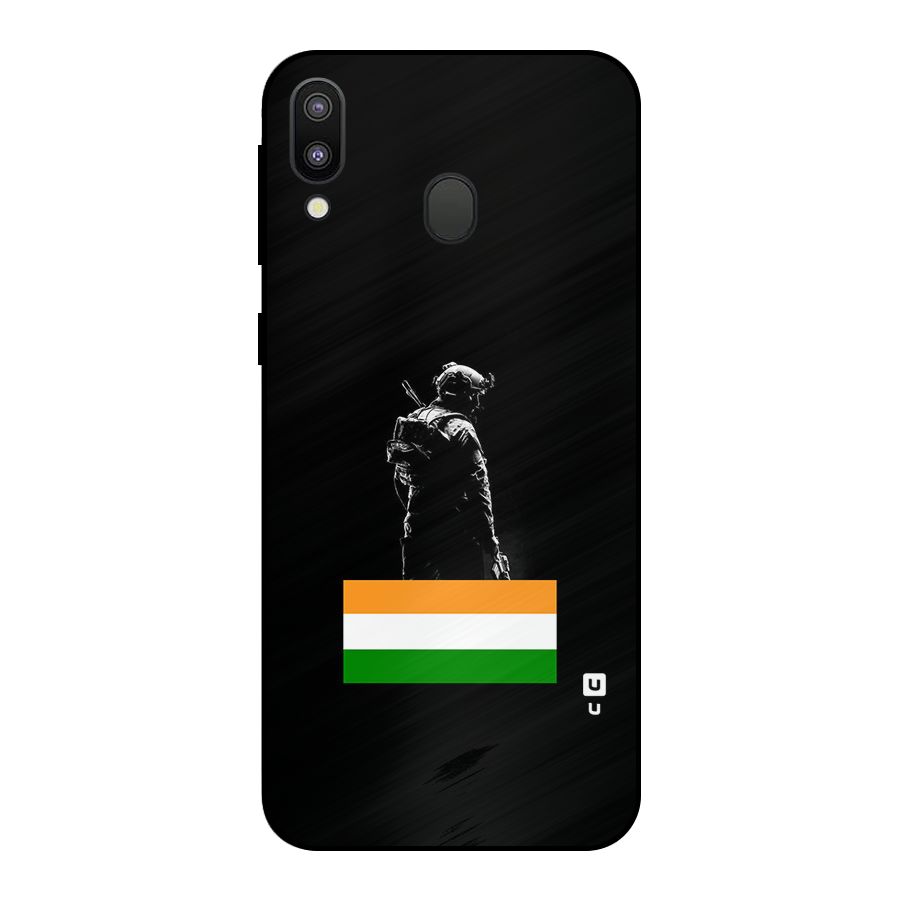Commando Respect Metal Back Case for Galaxy M20