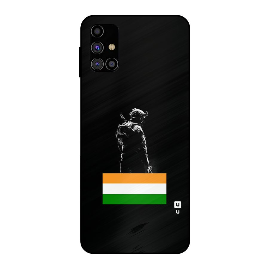 Commando Respect Metal Back Case for Galaxy M31s