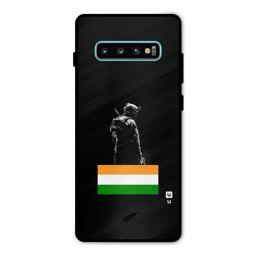 Commando Respect Metal Back Case for Galaxy S10 Plus