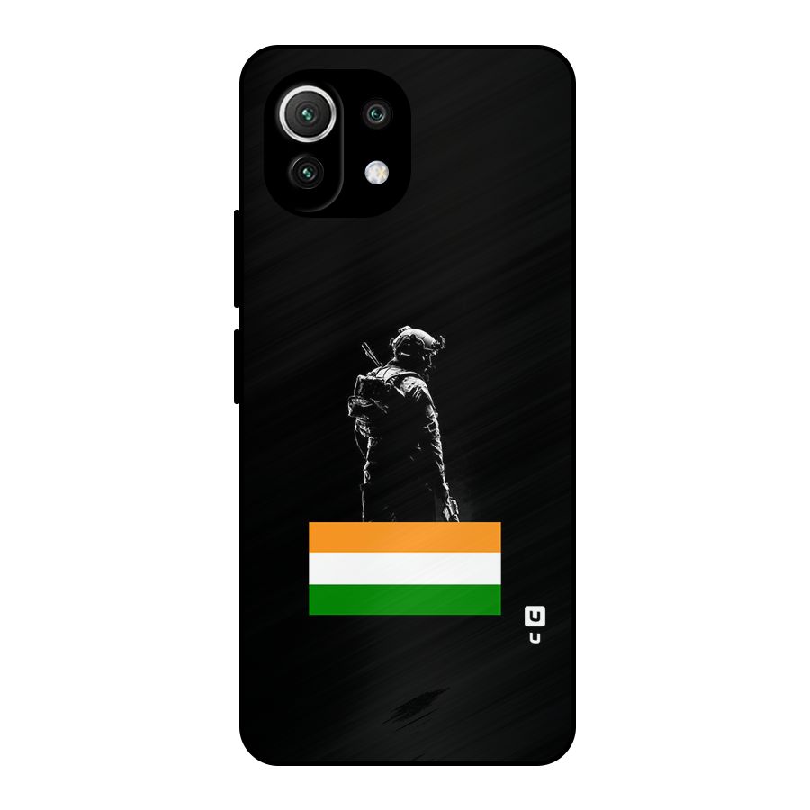 Commando Respect Metal Back Case for Mi 11 Lite NE 5G