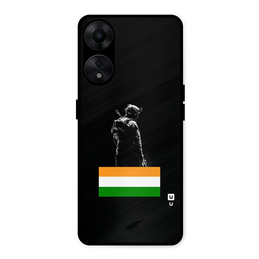Commando Respect Metal Back Case for Oppo A78 5G