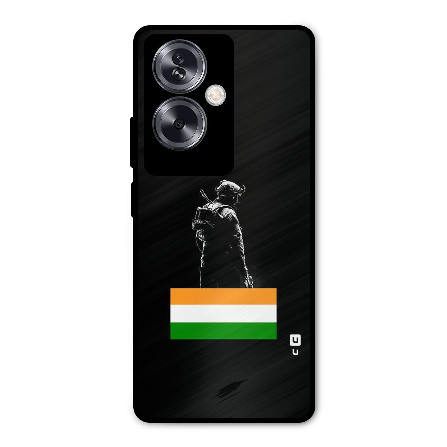 Commando Respect Metal Back Case for Oppo A79 5G