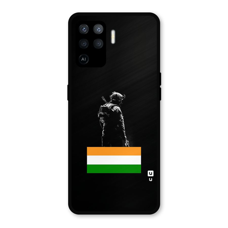 Commando Respect Metal Back Case for Oppo F19 Pro