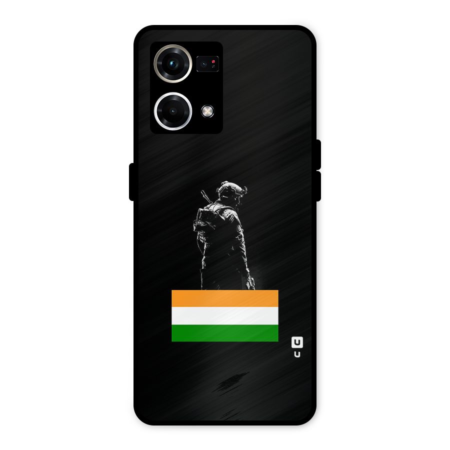 Commando Respect Metal Back Case for Oppo F21 Pro 4G