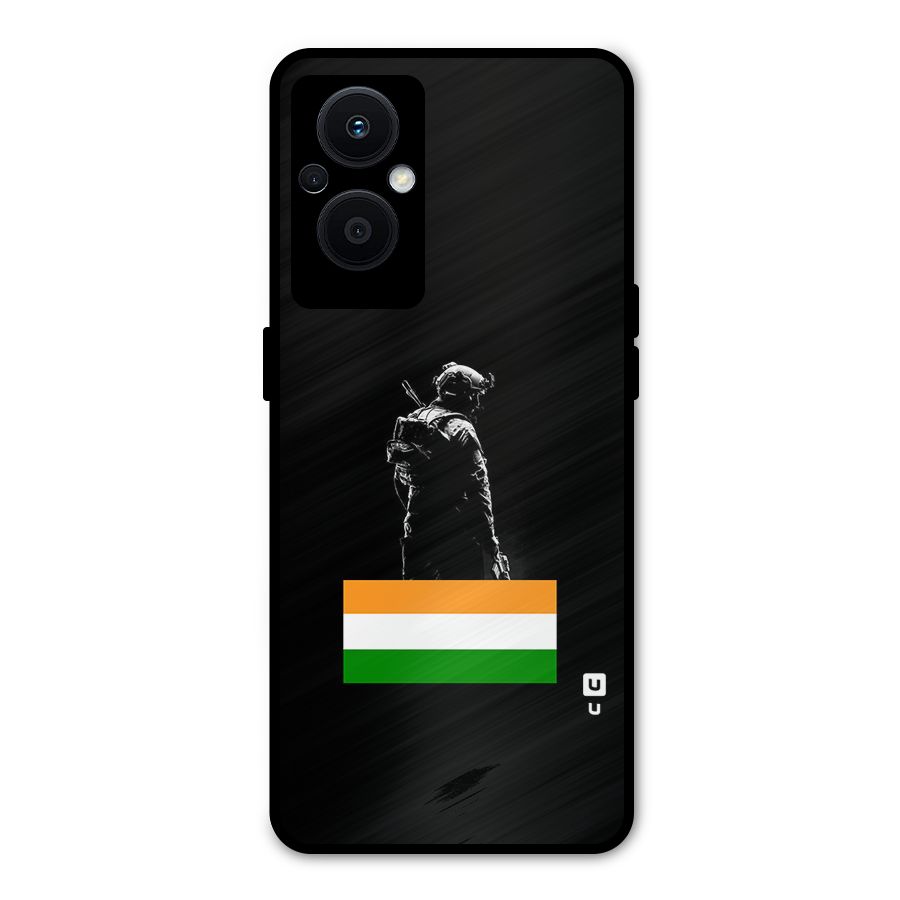 Commando Respect Metal Back Case for Oppo F21 Pro 5G