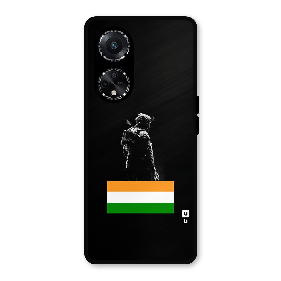 Commando Respect Metal Back Case for Oppo F23