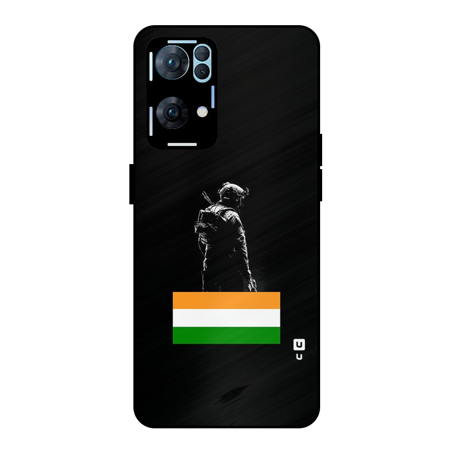 Commando Respect Metal Back Case for Oppo Reno7 Pro 5G