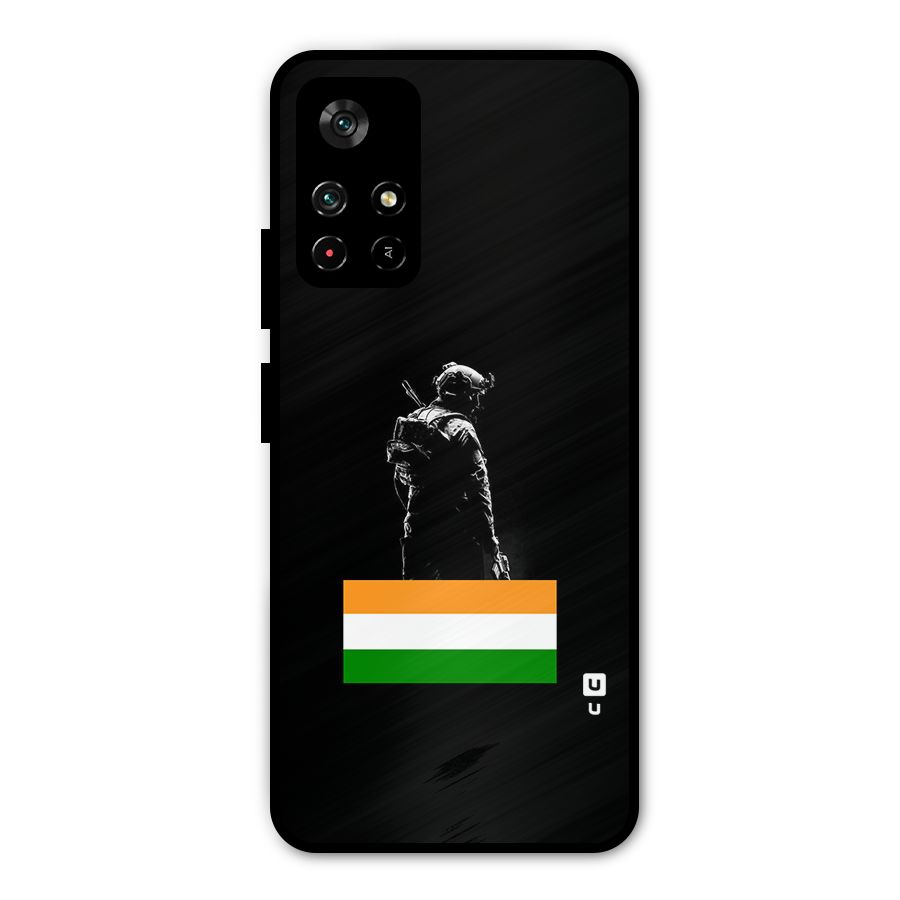 Commando Respect Metal Back Case for Poco M4 Pro 5G