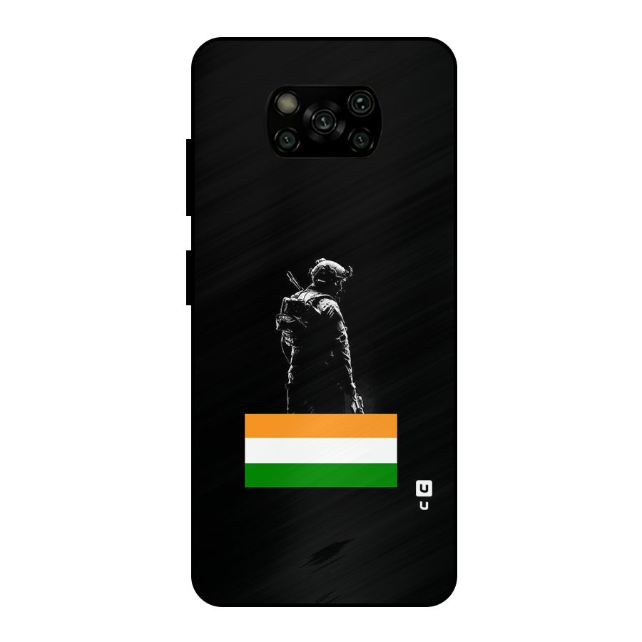 Commando Respect Metal Back Case for Poco X3