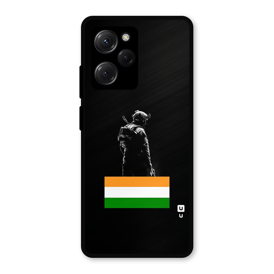 Commando Respect Metal Back Case for Poco X5 Pro