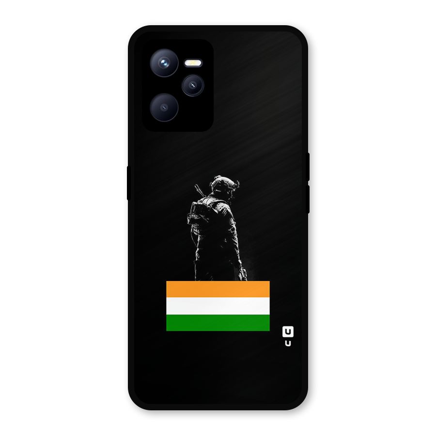 Commando Respect Metal Back Case for Realme C35