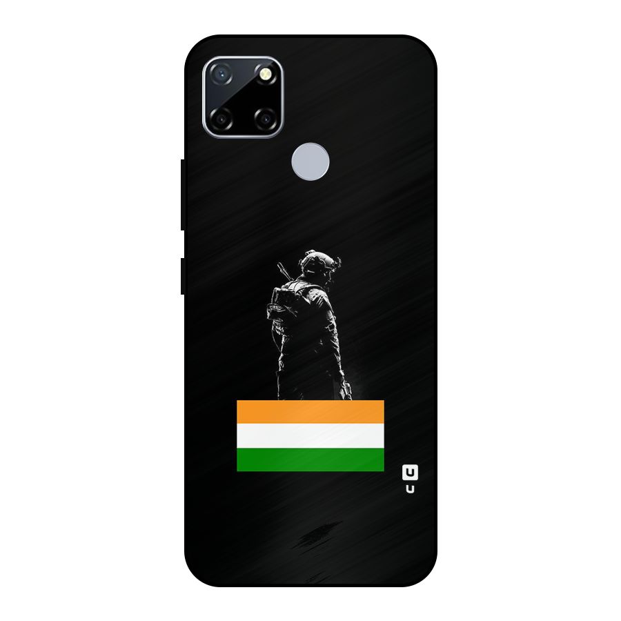Commando Respect Metal Back Case for Realme Narzo 30A