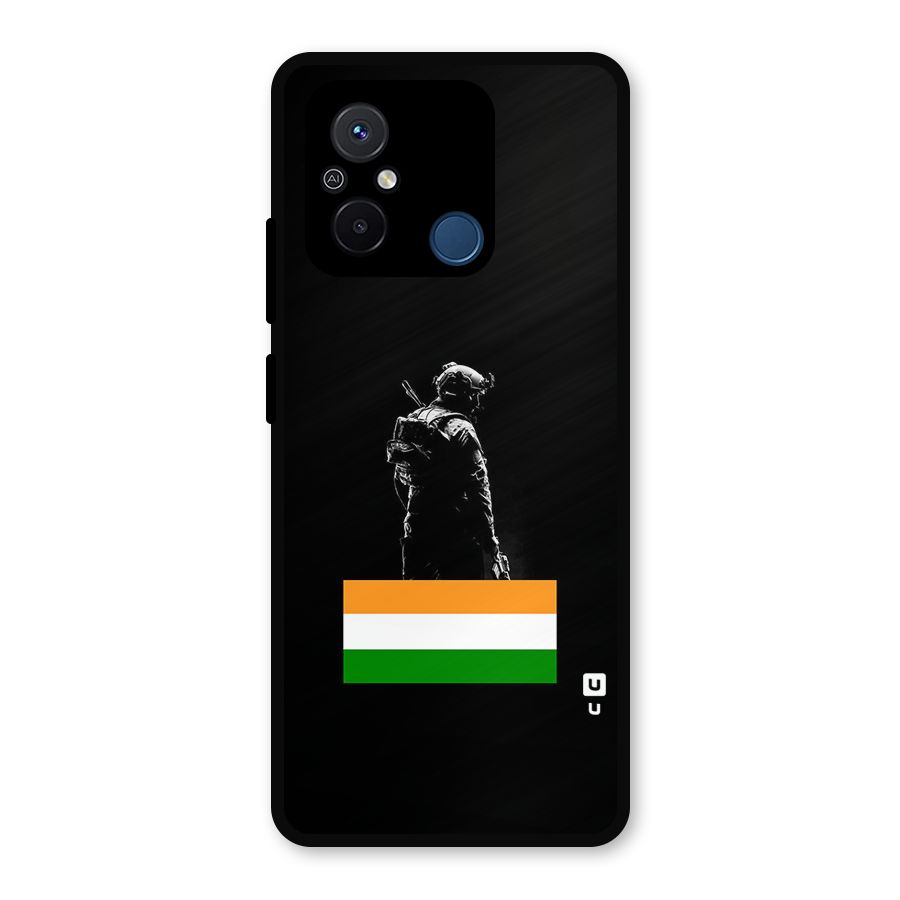 Commando Respect Metal Back Case for Redmi 12C