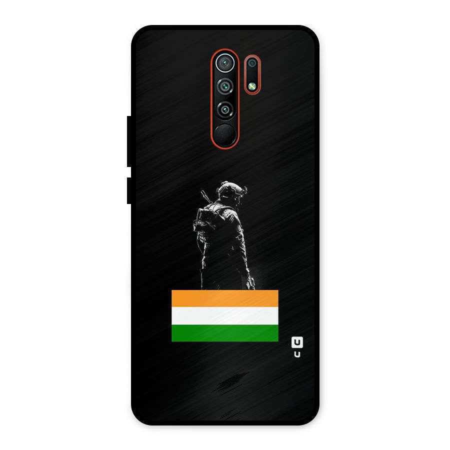 Commando Respect Metal Back Case for Redmi 9 Prime