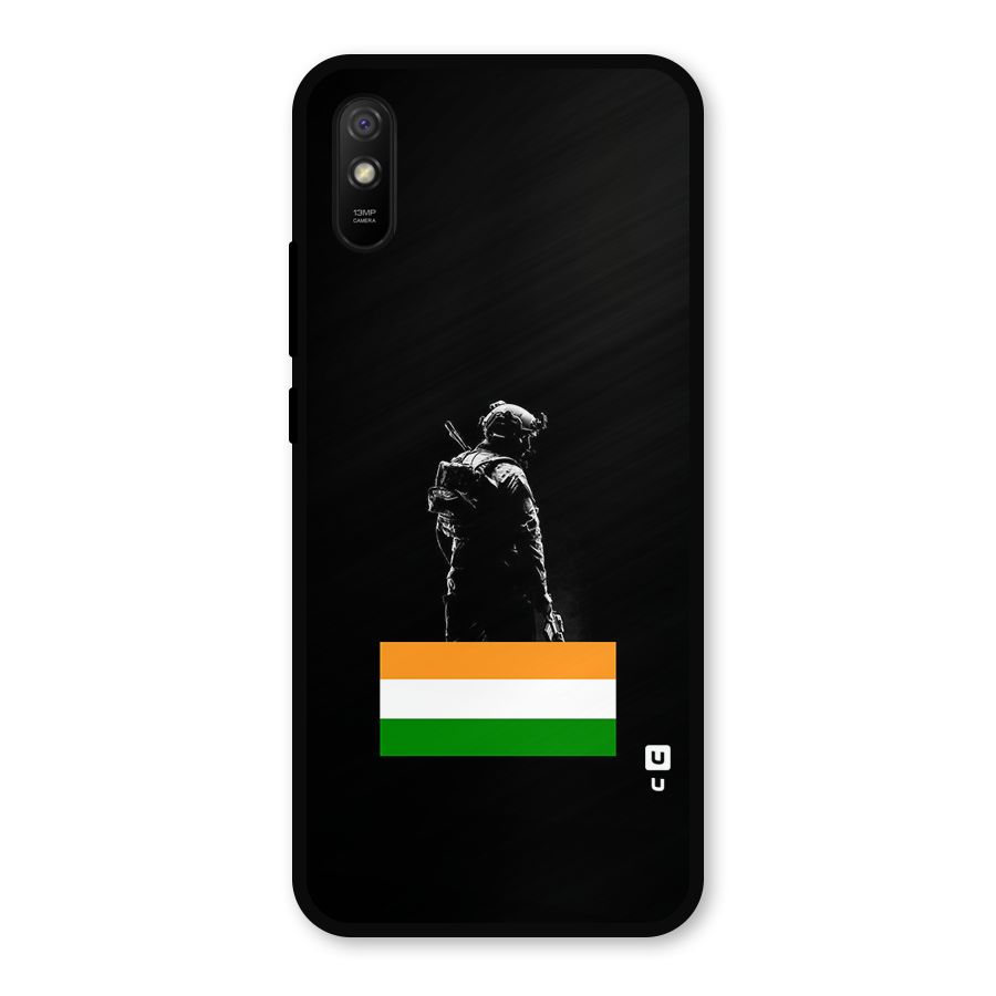 Commando Respect Metal Back Case for Redmi 9i