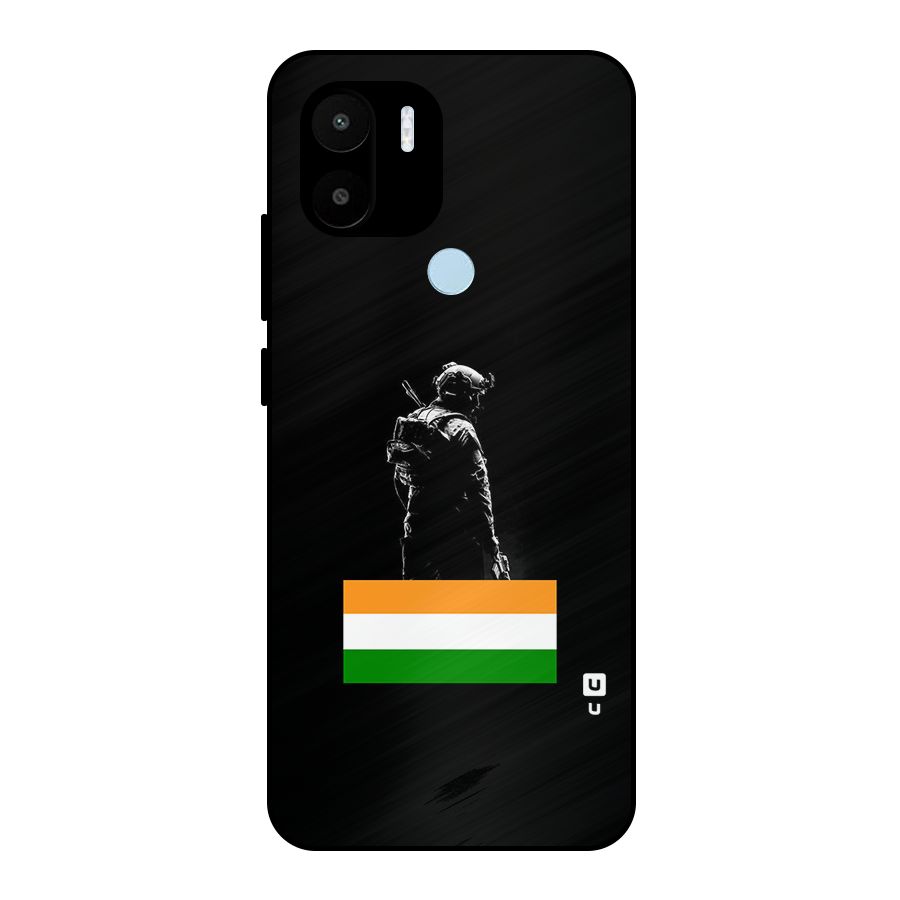 Commando Respect Metal Back Case for Redmi A1 Plus