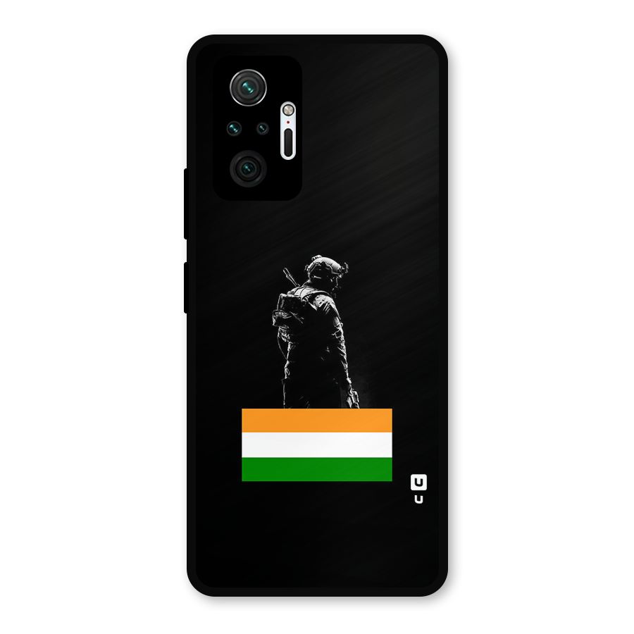 Commando Respect Metal Back Case for Redmi Note 10 Pro