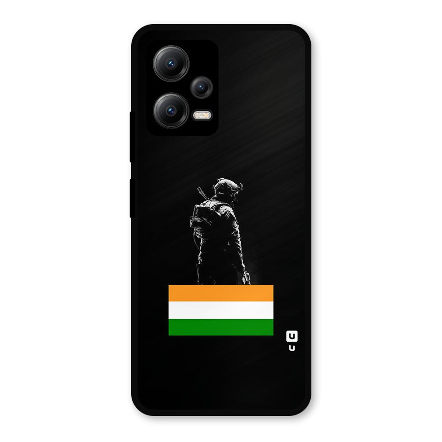 Commando Respect Metal Back Case for Redmi Note 12 5G