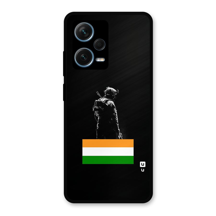 Commando Respect Metal Back Case for Redmi Note 12 Pro Plus 5G