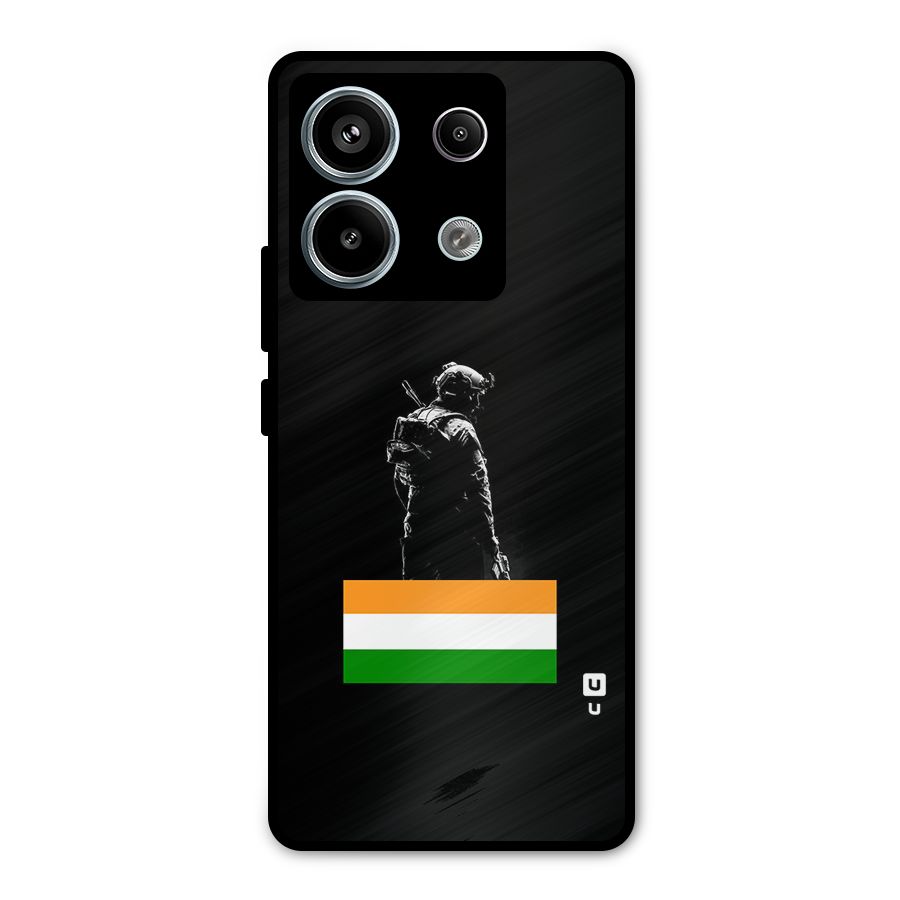 Commando Respect Metal Back Case for Redmi Note 13 Pro 5G