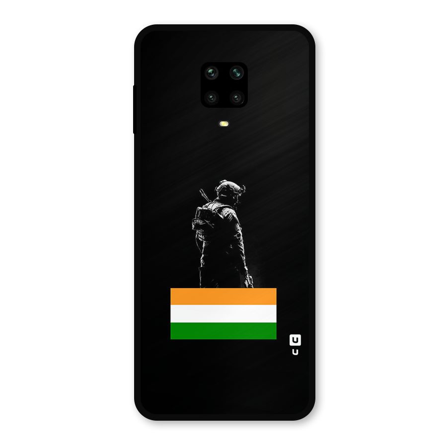 Commando Respect Metal Back Case for Redmi Note 9 Pro