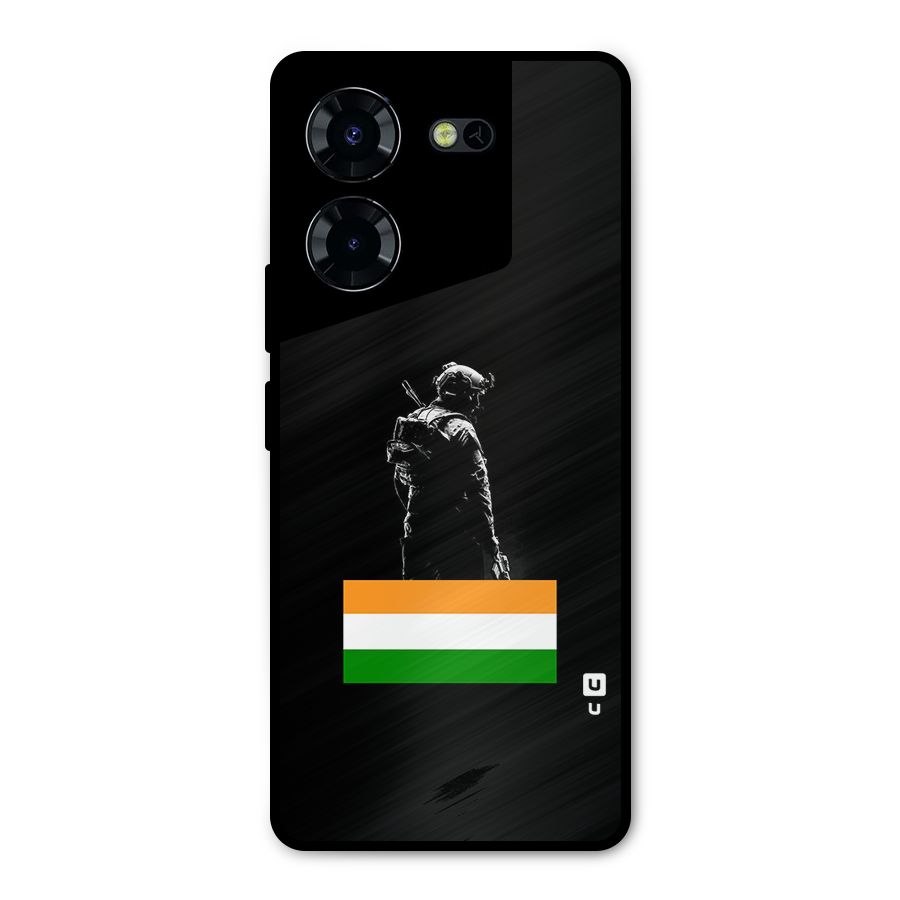 Commando Respect Metal Back Case for Tecno Pova 5 Pro 5G