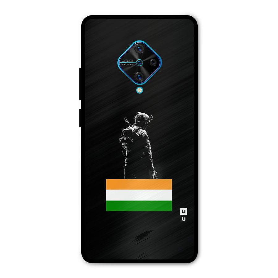 Commando Respect Metal Back Case for Vivo S1 Pro