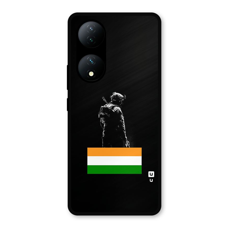 Commando Respect Metal Back Case for Vivo T2