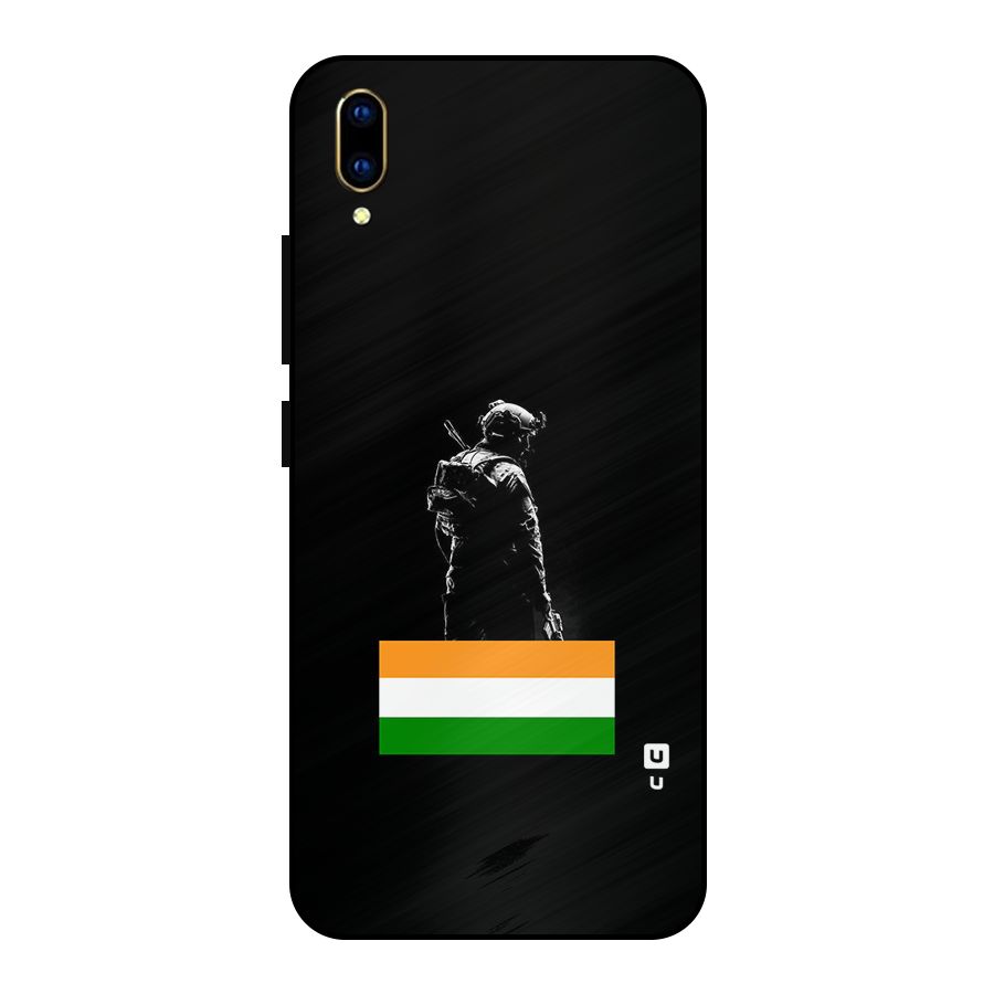 Commando Respect Metal Back Case for Vivo V11 Pro