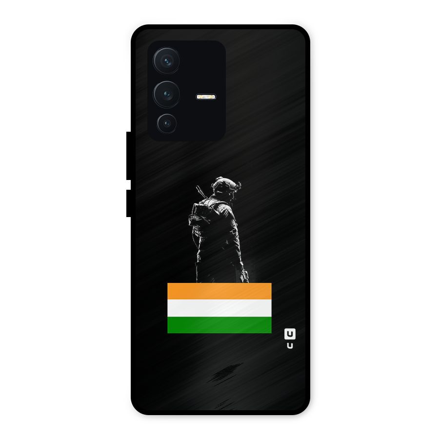 Commando Respect Metal Back Case for Vivo V23 5G