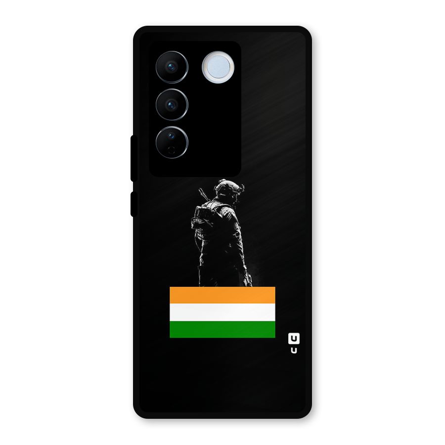 Commando Respect Metal Back Case for Vivo V27