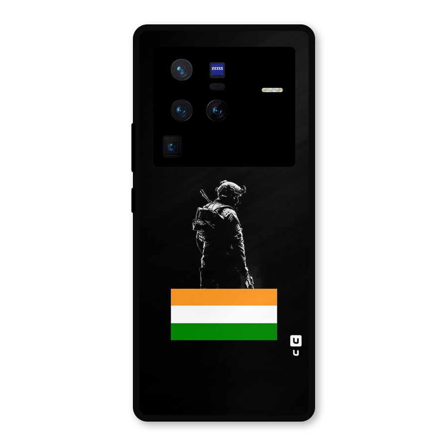 Commando Respect Metal Back Case for Vivo X80 Pro