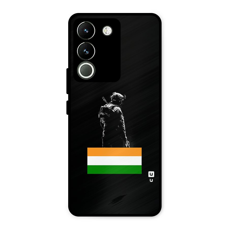 Commando Respect Metal Back Case for Vivo Y200