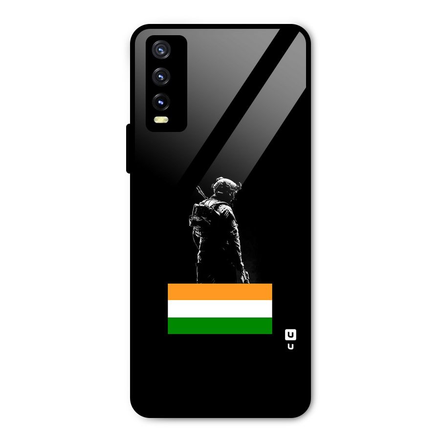 Commando Respect Metal Back Case for Vivo Y20g