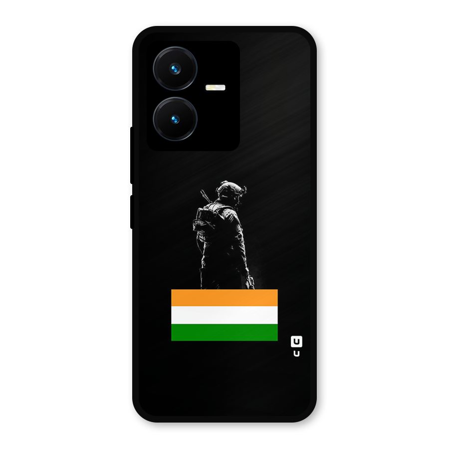 Commando Respect Metal Back Case for Vivo Y22