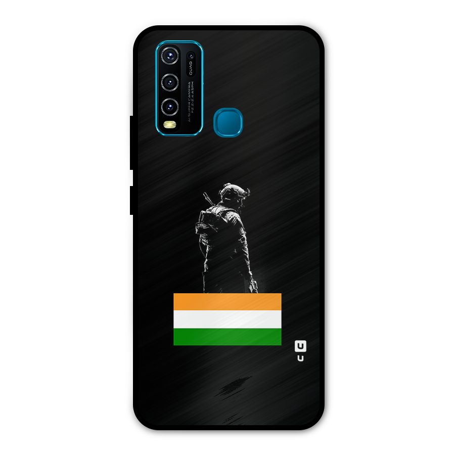 Commando Respect Metal Back Case for Vivo Y30