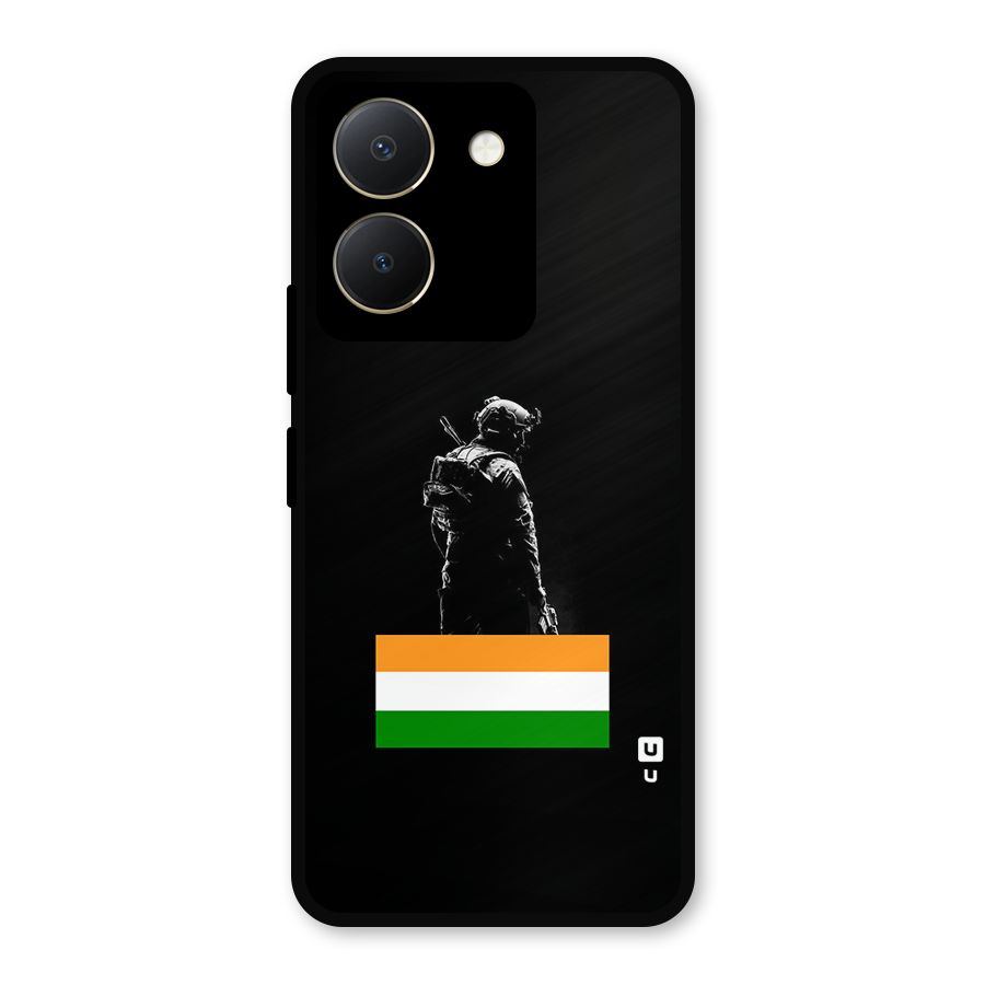 Commando Respect Metal Back Case for Vivo Y36