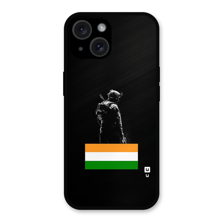 Commando Respect Metal Back Case for iPhone 15