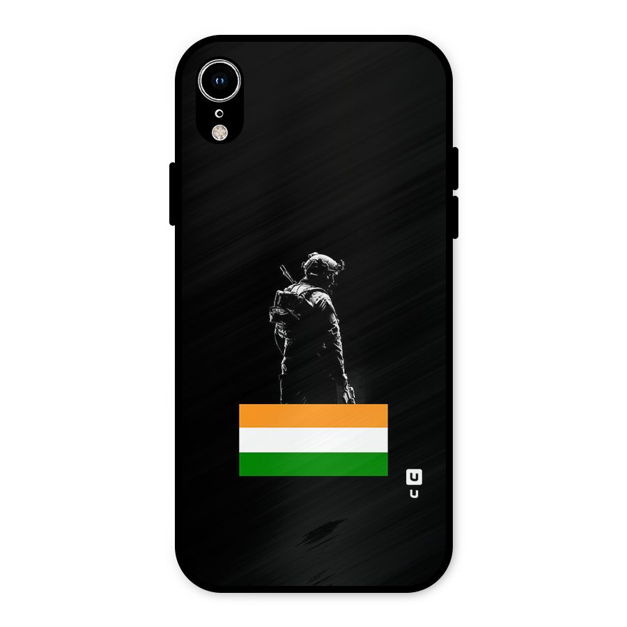 Commando Respect Metal Back Case for iPhone XR