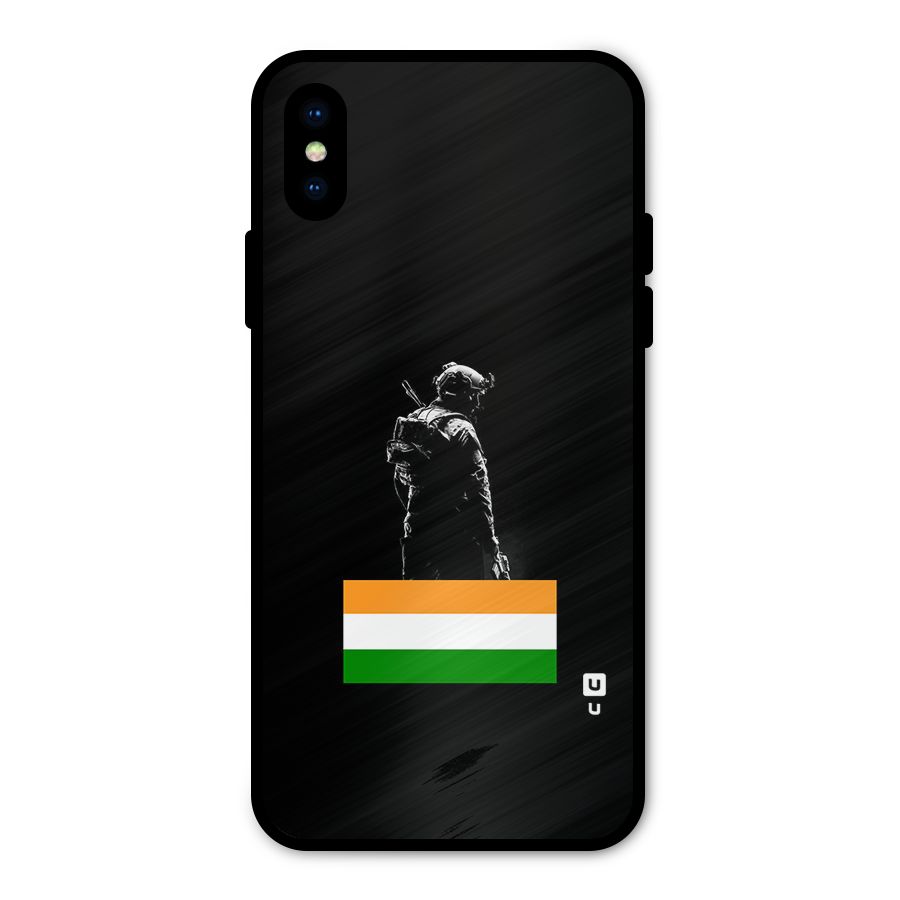 Commando Respect Metal Back Case for iPhone XS