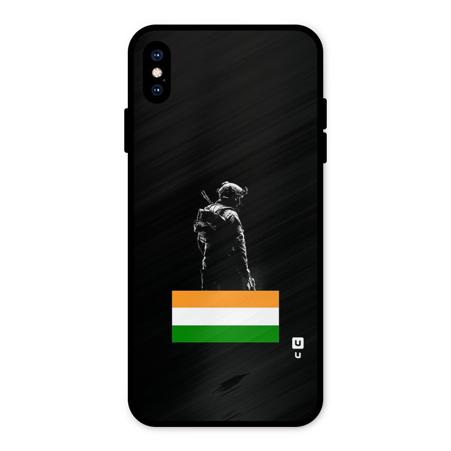 Commando Respect Metal Back Case for iPhone XS Max