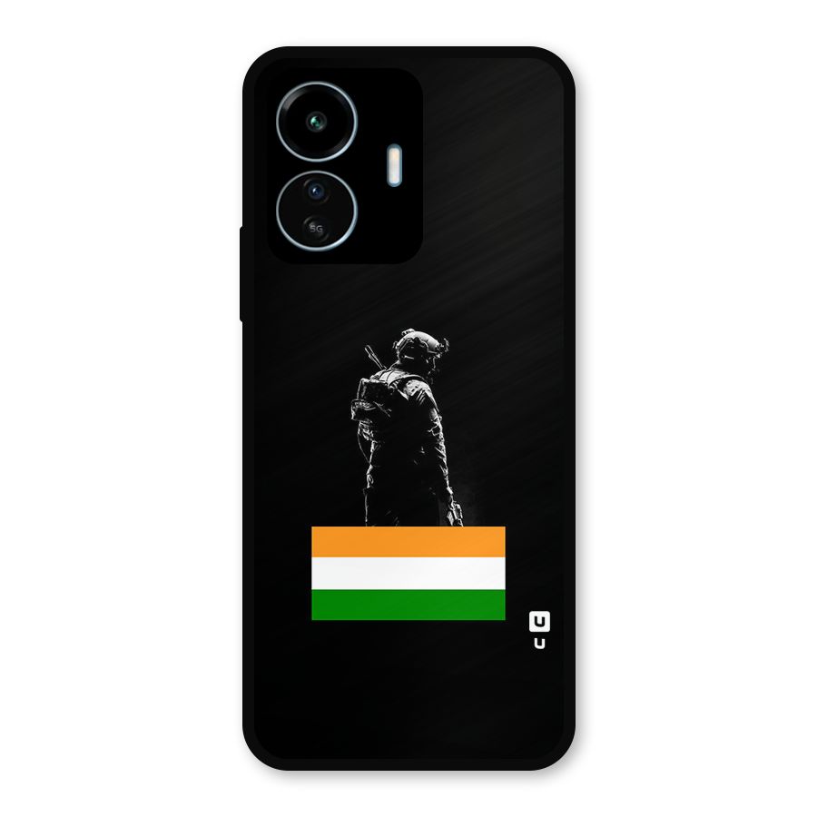 Commando Respect Metal Back Case for vivo iQOO Z6 Lite 5G