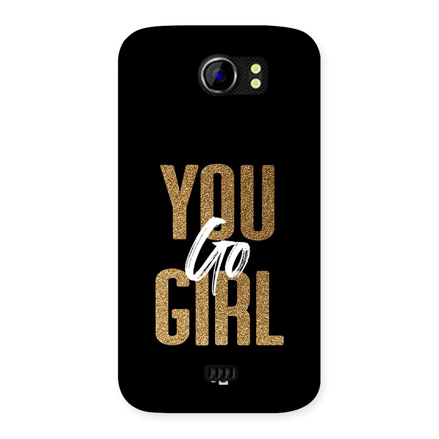 Confident Girl Back Case for Canvas 2 A110