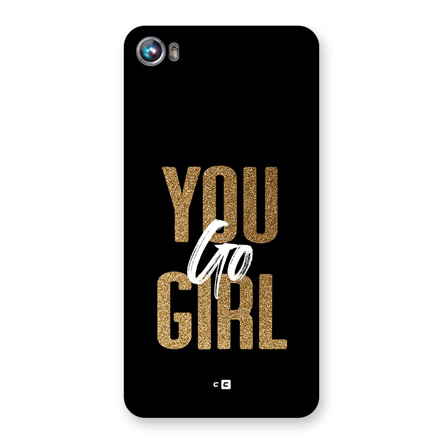 Confident Girl Back Case for Canvas Fire 4 (A107)