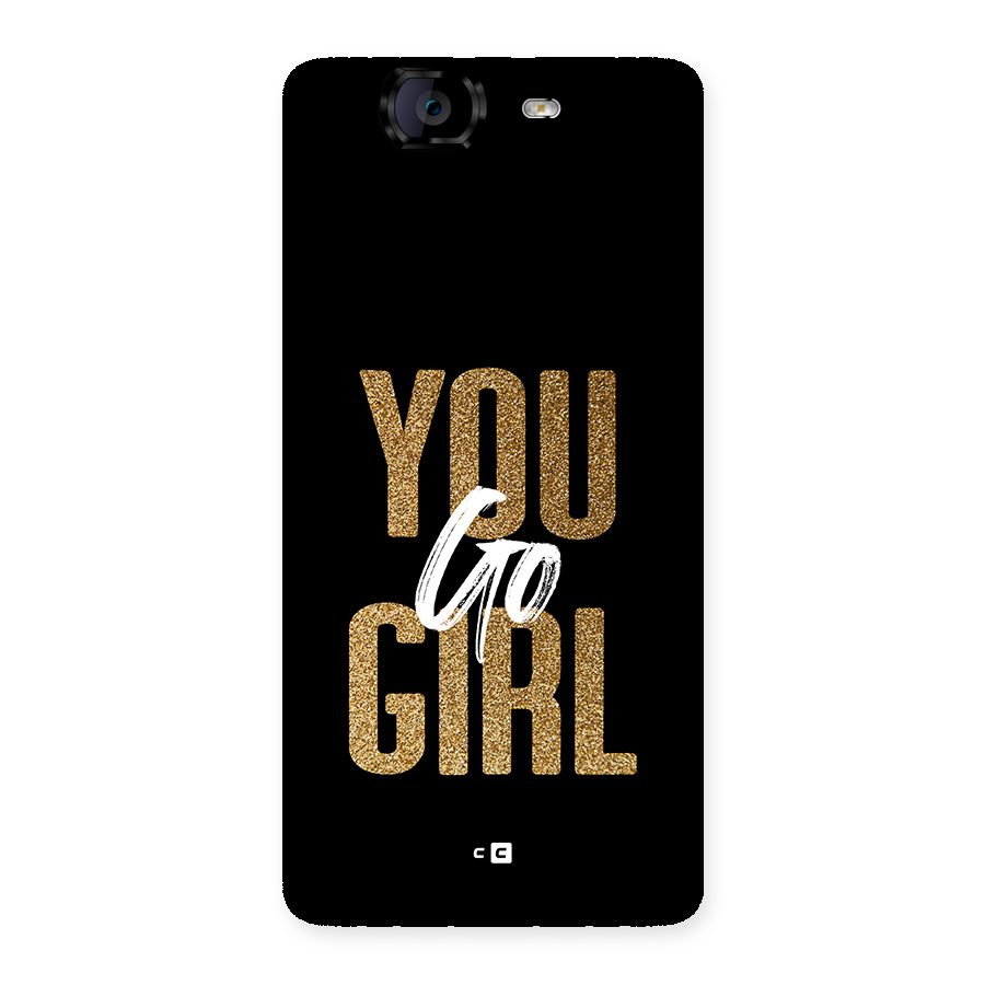 Confident Girl Back Case for Canvas Knight A350