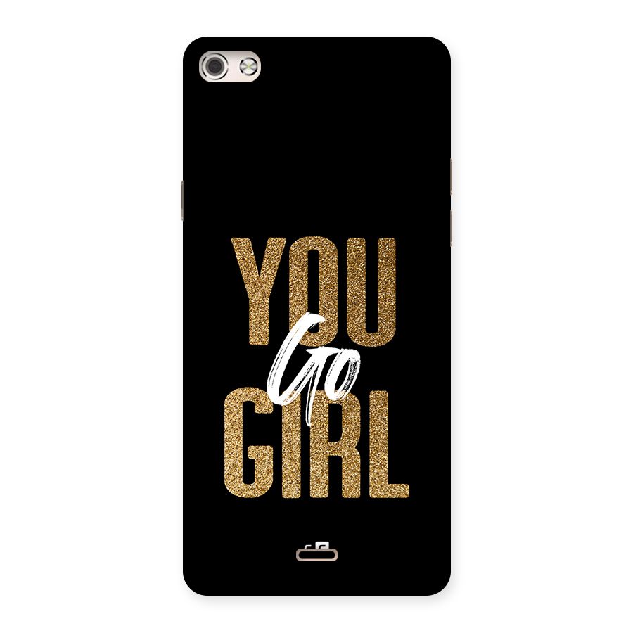 Confident Girl Back Case for Canvas Silver 5