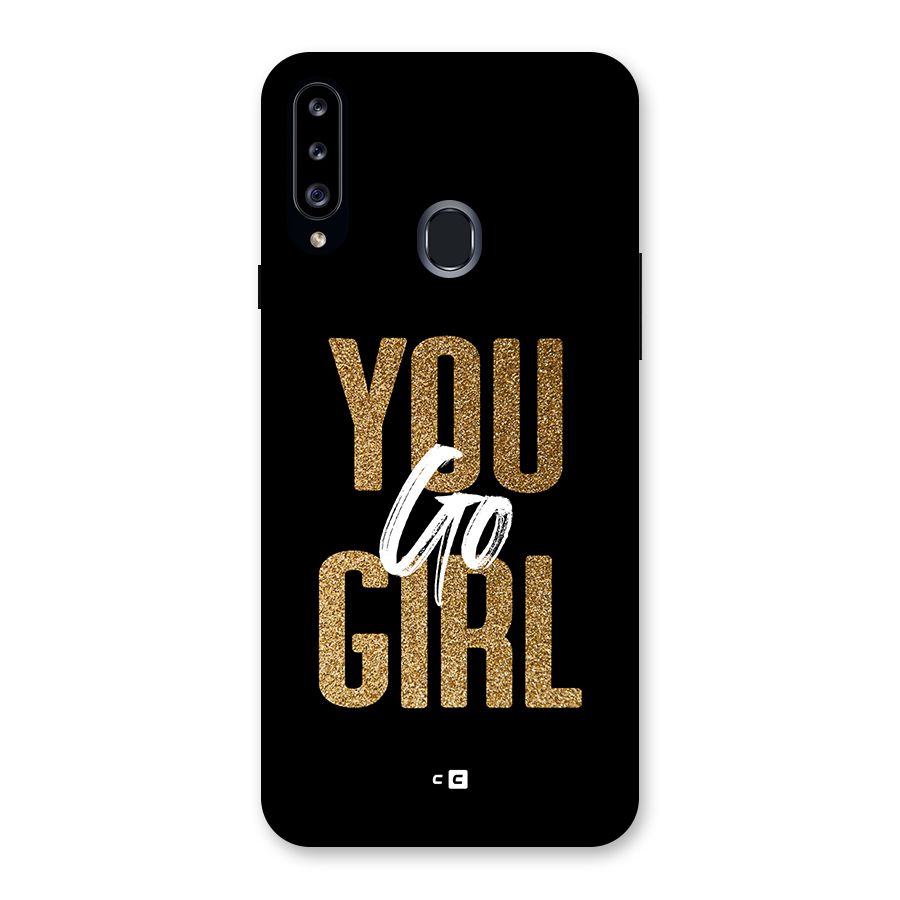 Confident Girl Back Case for Galaxy A20s