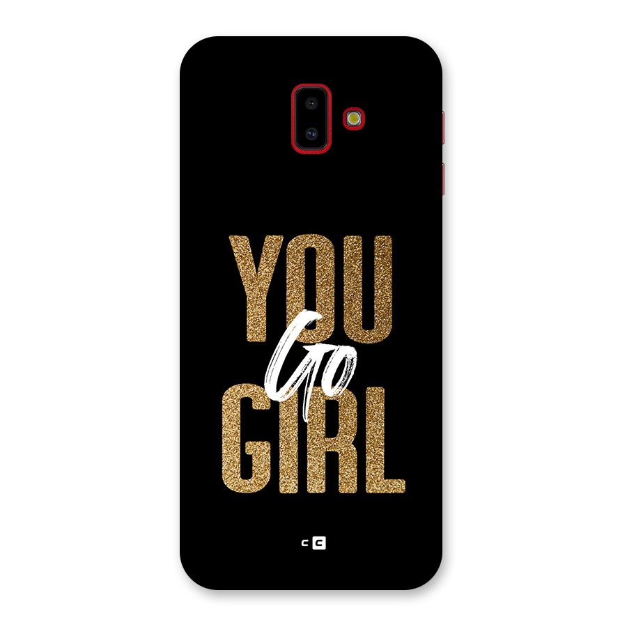 Confident Girl Back Case for Galaxy J6 Plus
