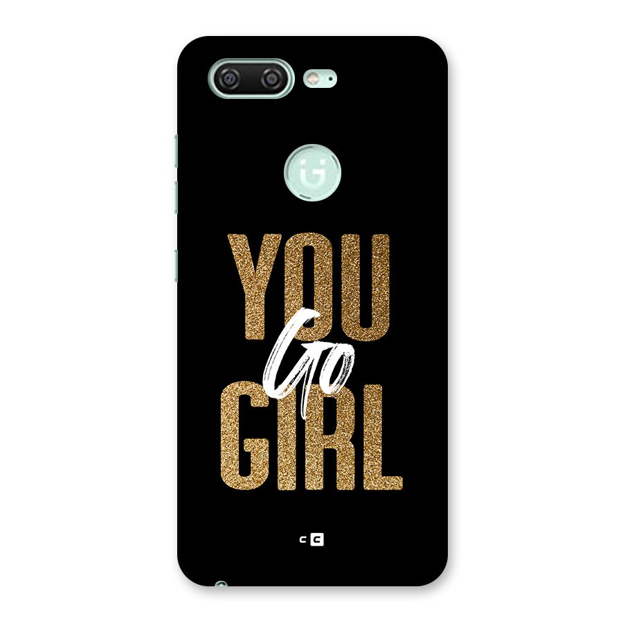 Confident Girl Back Case for Gionee S10